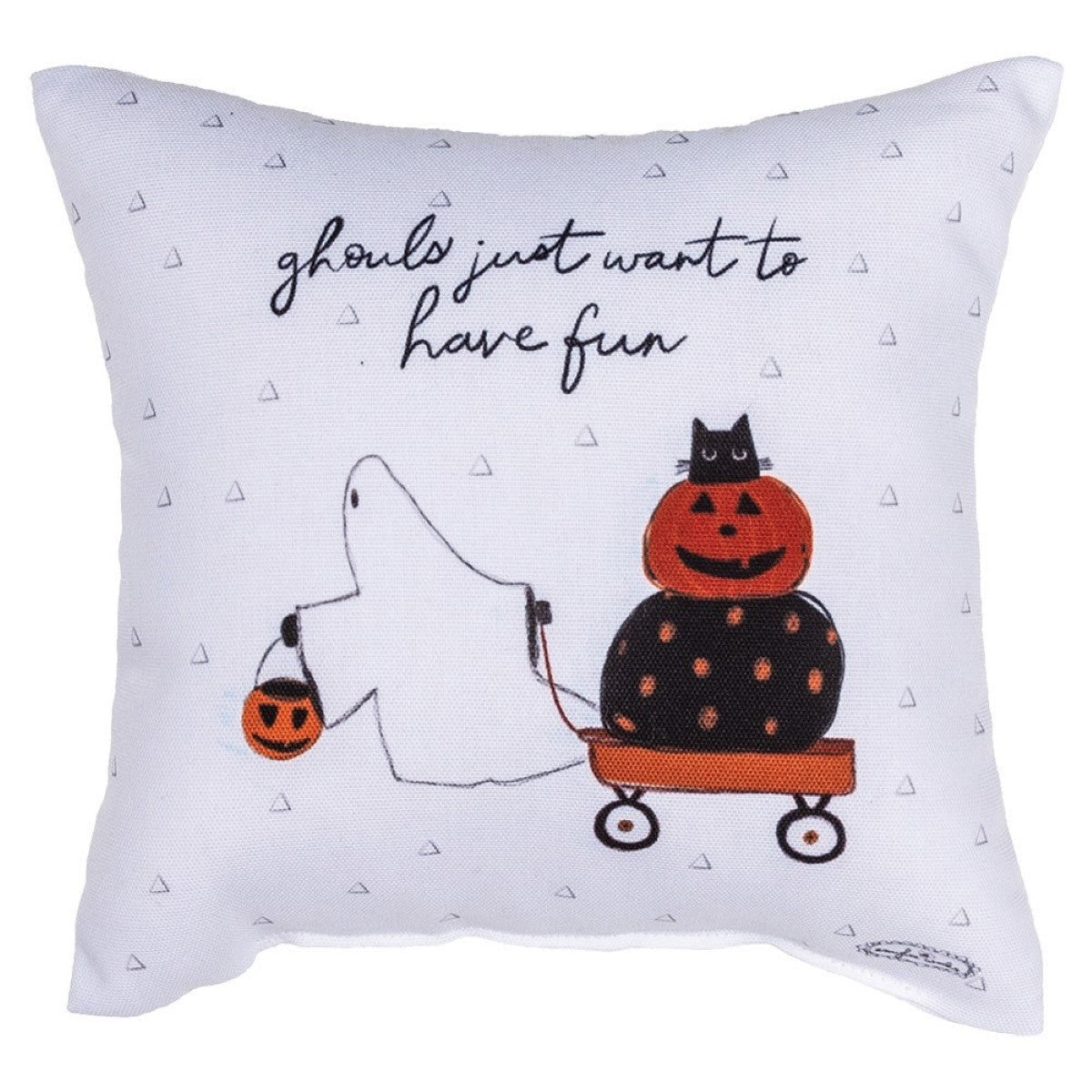 Ghouls Just Want To Have Fun Pillow By Manual Woodworkers & Weavers Ghouls Just Want To Have Fun Pillow By Manual Woodworkers & Weavers